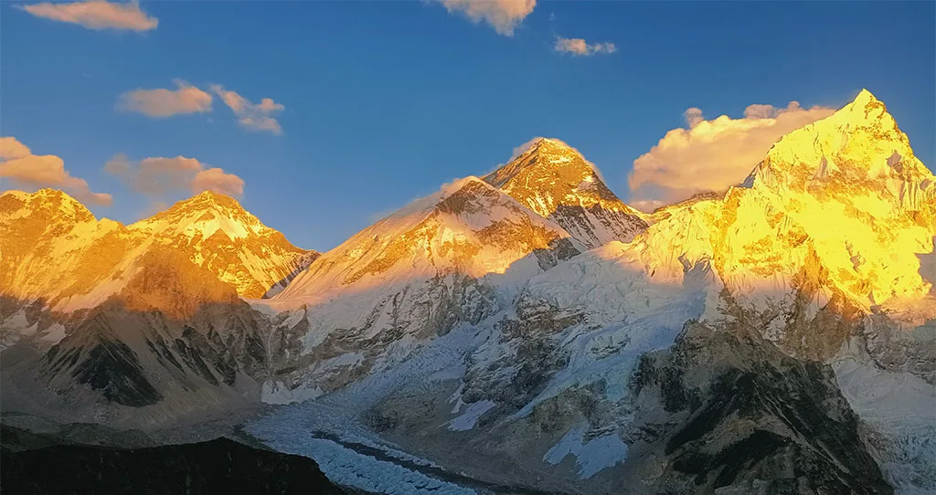 Sunset Everest view from Kala Patthar View Point